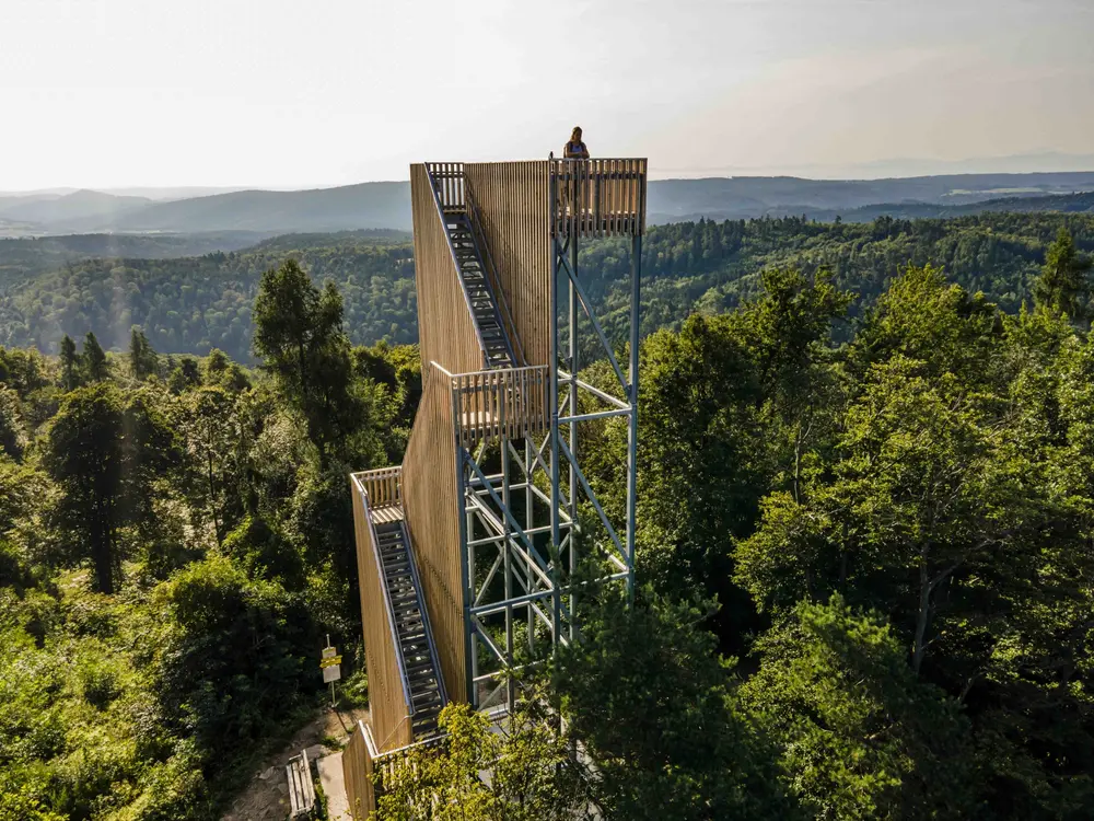 Aussichtsturm in Wachau auf dem Welterbesteig