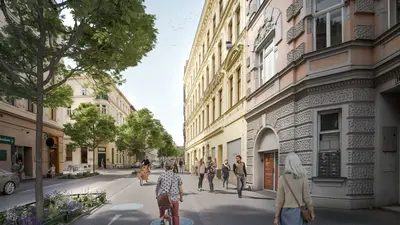 Zentraler Radweg Lückenschluss von Gersthof bis Aumannplatz