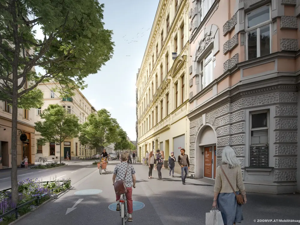 Ende 2024 wird der Radweg von Gersthof nach Aumannplatz als zentraler Radweg in Wien eröffnet.