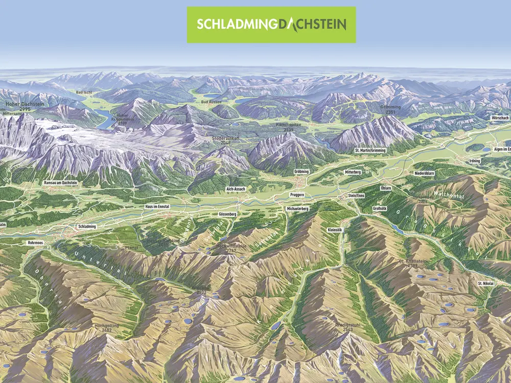 Sommerpanorama Schladming-Dachstein