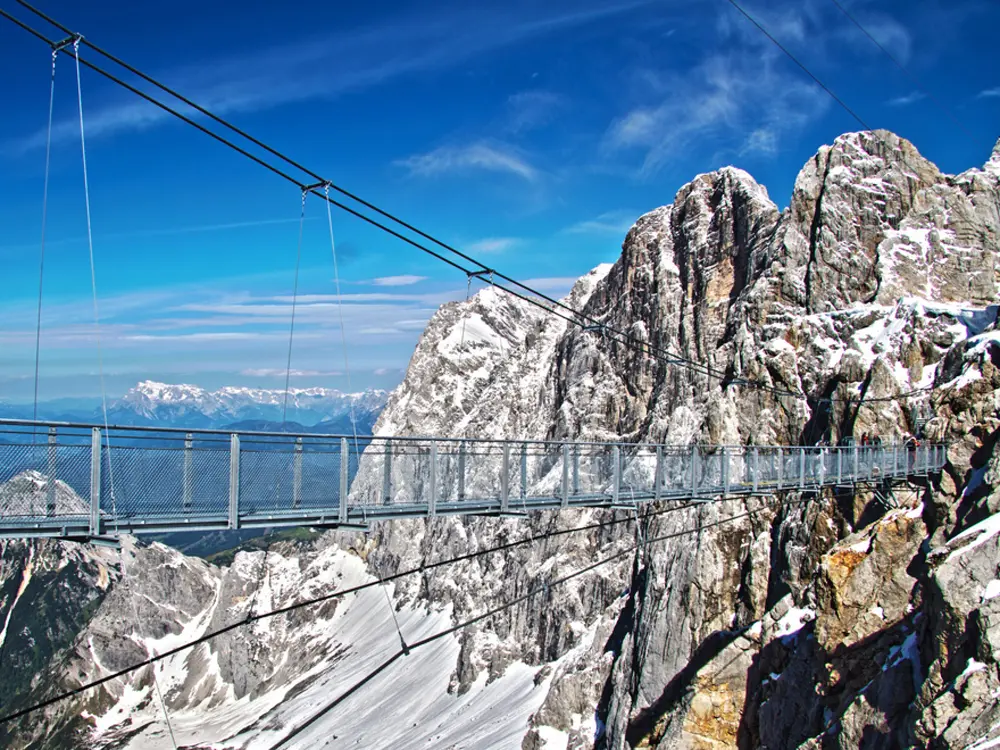 Hängebrücke Dreigestirn in der Region Schladming Dachstein