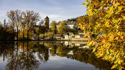 Herbstlicher Herrensee in Litschau im Waldviertel