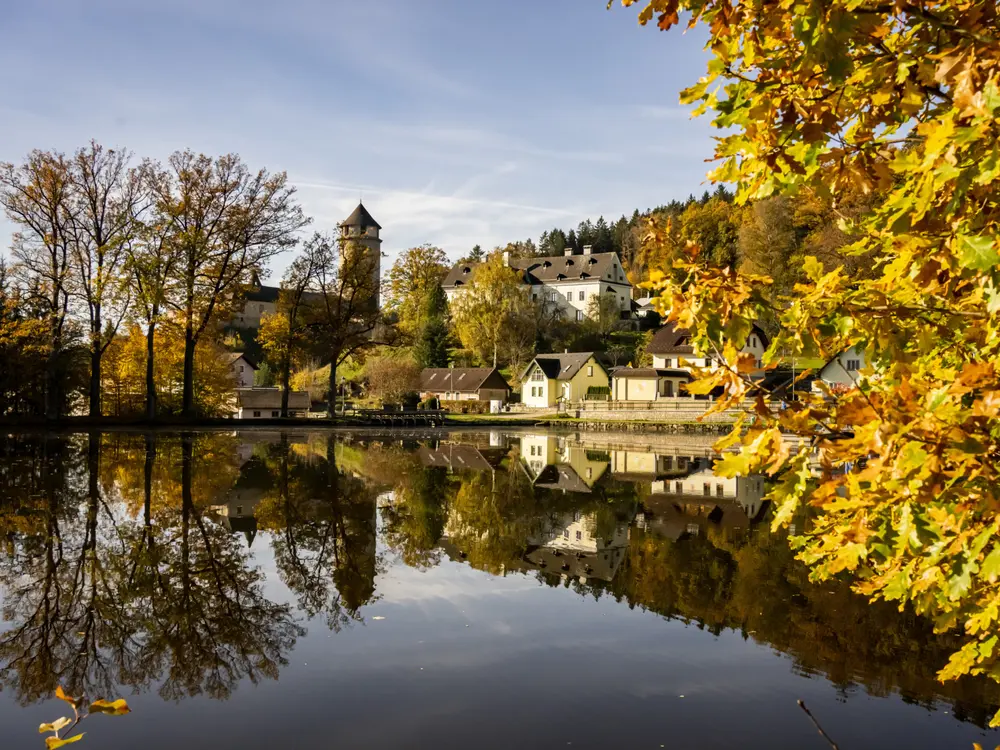 Herrensee, Litschau im Waldviertel im Herbst