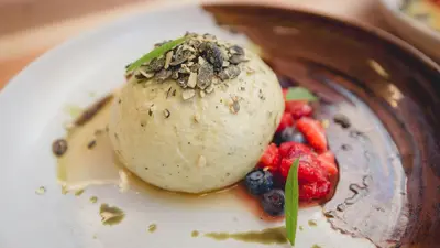 Steirischer Kürbiskerngermknödel