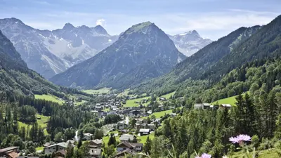Blick auf Brand im Brandnertal
