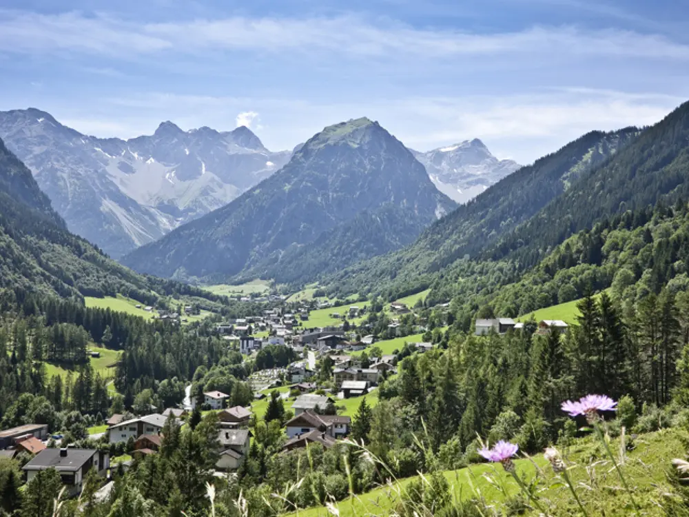 Blick auf Brand im Brandnertal