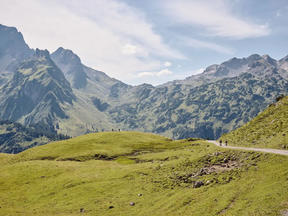 Unterwegs auf der Breithornrunde im Walsertal