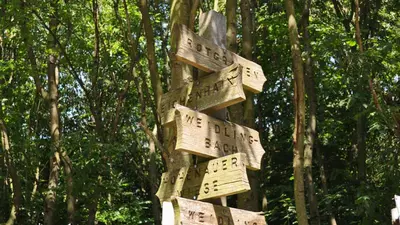 Wegweiser an der Windischhütte