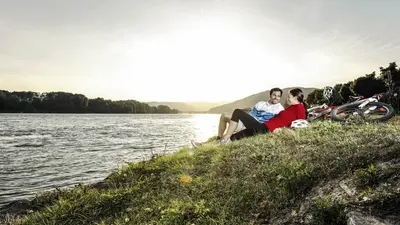 Donauradweg bei der Wachau
