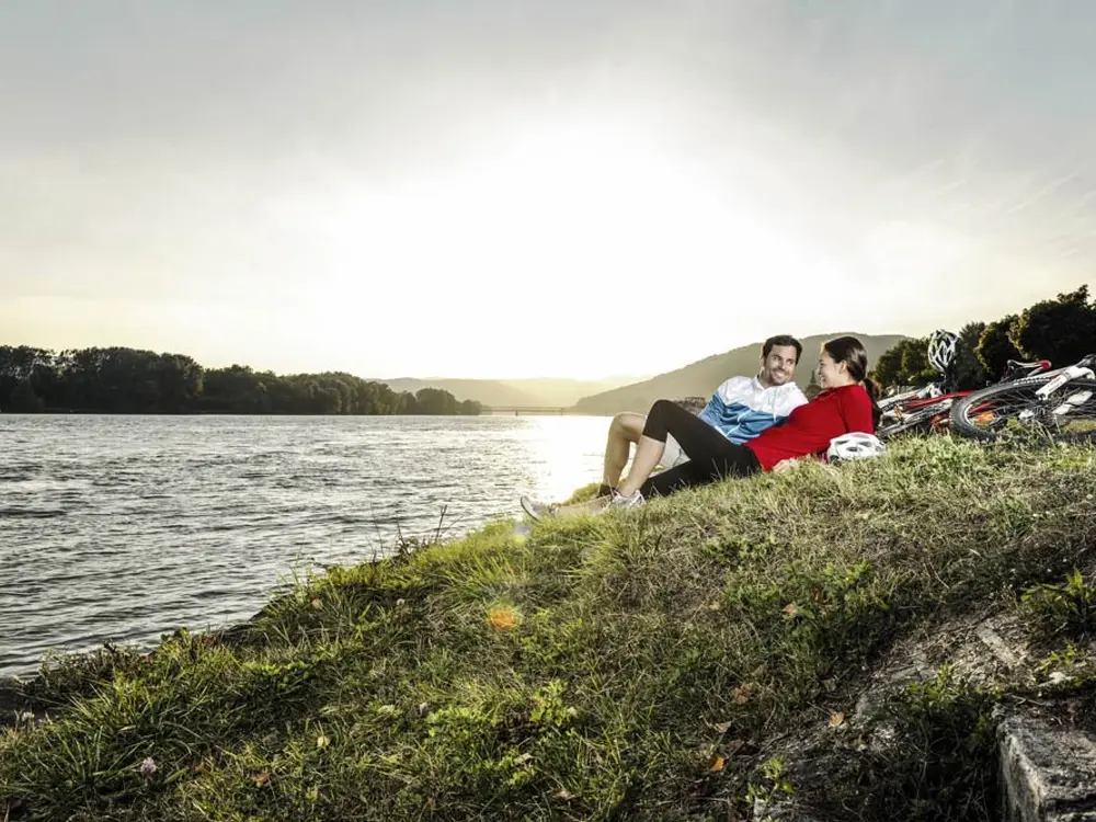 Donauradweg bei der Wachau