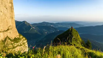 Kanisfluh mit Blick auf Mellau