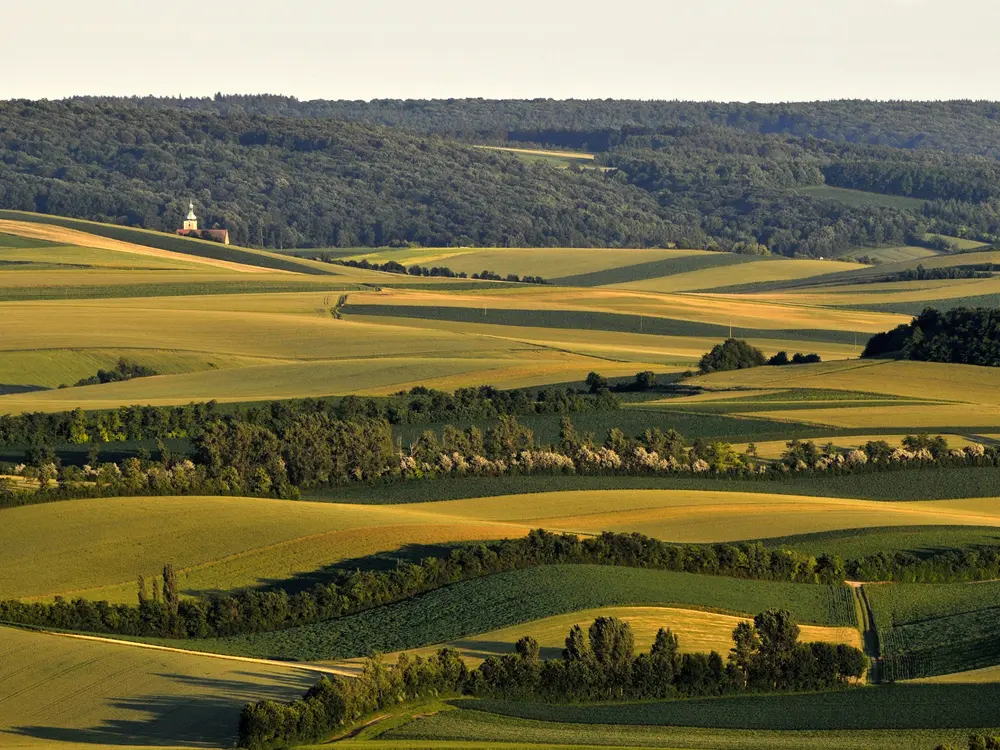 Landschaft rund um Oberleis vom Oberleiser Berg aus