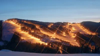 Nachtskilaufen auf der Heba