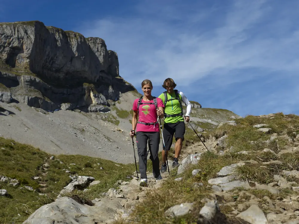 Wanderer im Kleinwalsertal