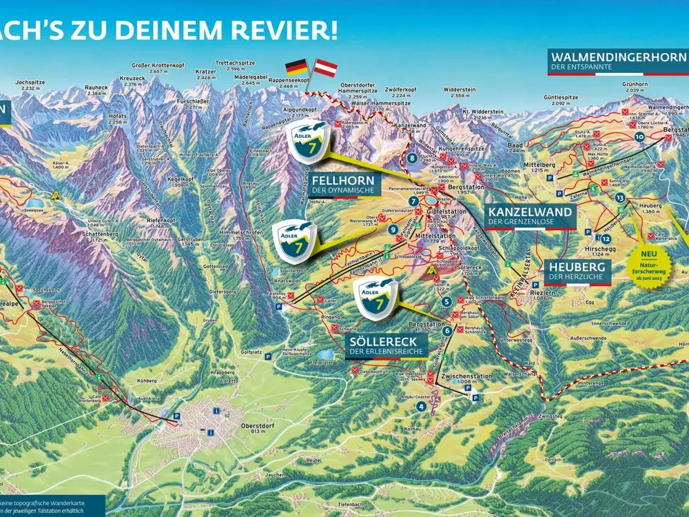 Übersichtskarte Sommer