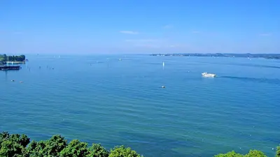 Blick von Bregenz über den Bodensee