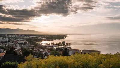 Blick auf Bregenz und den Bodensee