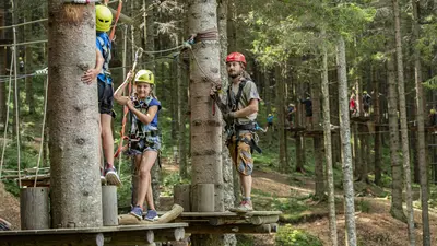 Klettern im Almerlebnispark Teichalm