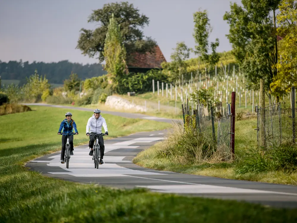 Radfahren bei St. Ruprecht an der Raab auf der Weinland Steiermark Radtour