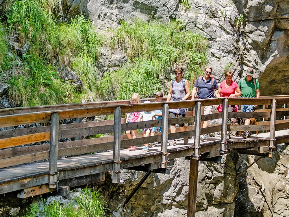Wandern in der Vorderkaser Klamm