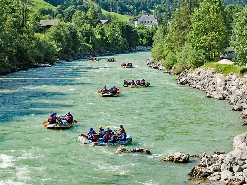 Rafting auf der Saalach