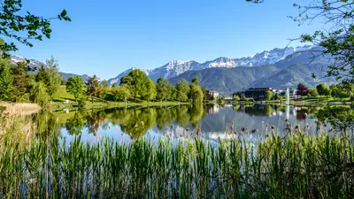 Blick auf den Ritzensee in Saalfelden