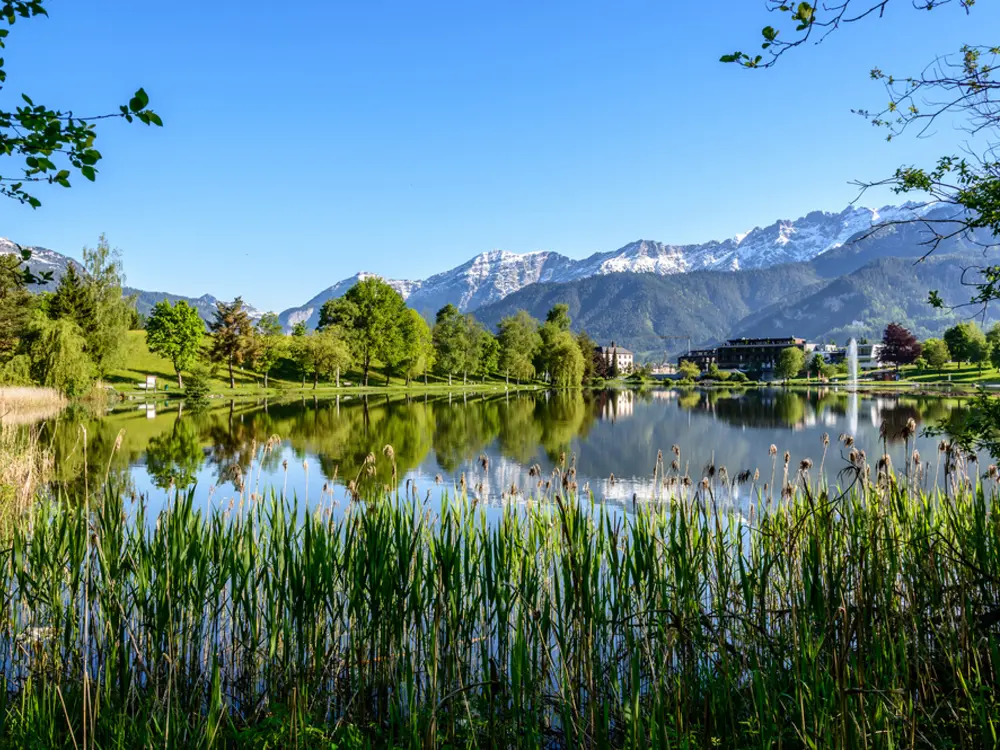 Blick auf den Ritzensee in Saalfelden
