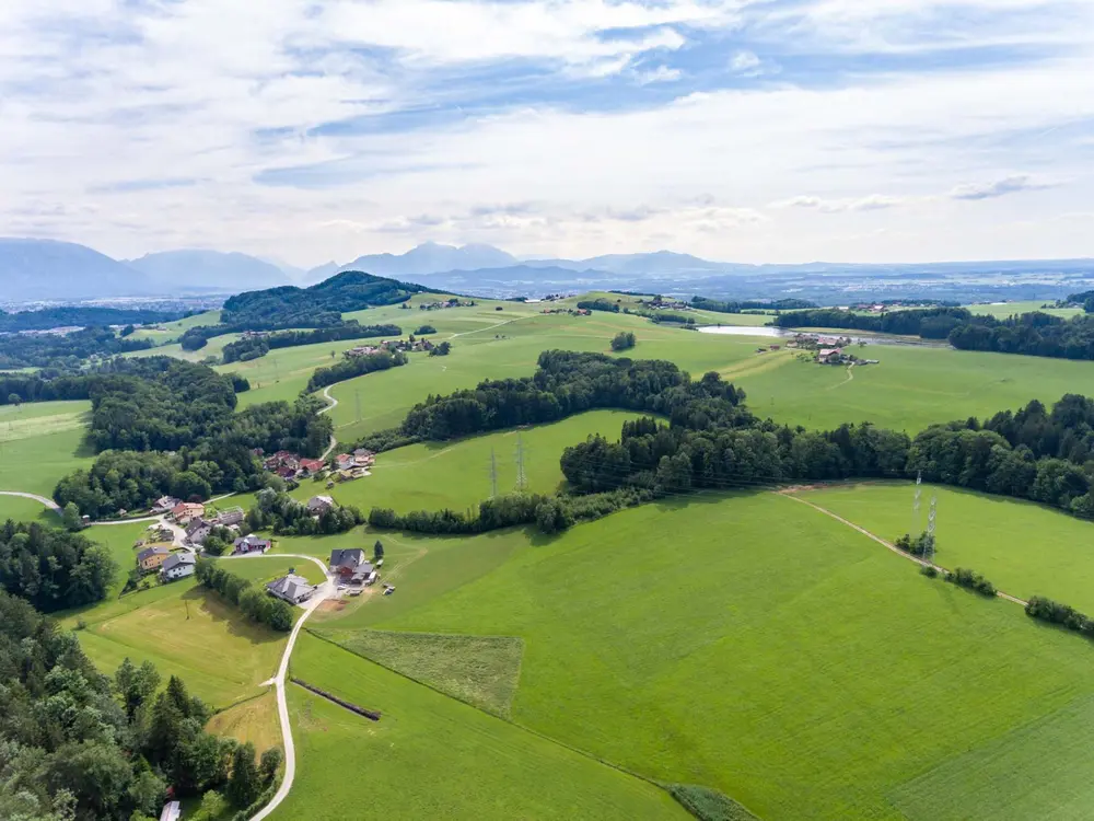 Elixhausen, Blick über Ragginger See