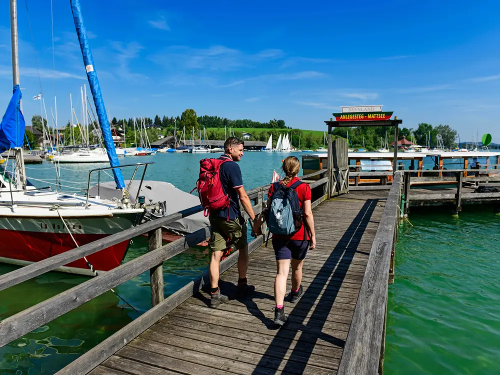 Steg am Mattsee im Salzburger Seenland