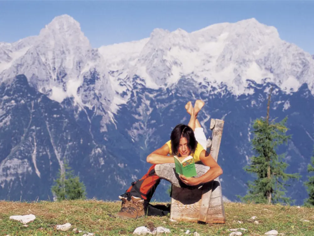 Rast auf dem Bankerl