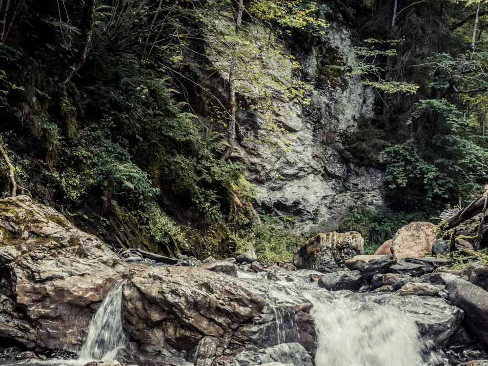 Flusslauf bei St. Veit im Salzburger Land