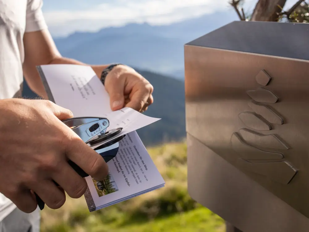 Prägestempel beim Gipfelspiel am Hochgründeck