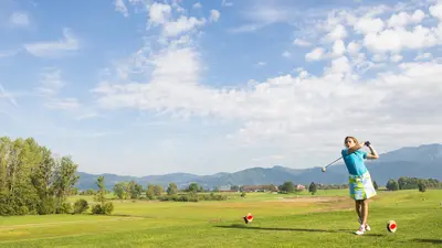 Golferin am Attersee