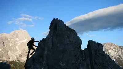 Kletterei in den Gipfeln der Salzburger Sportwelt