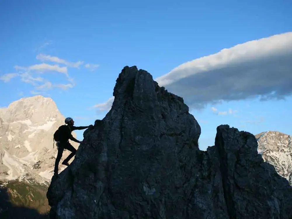Kletterei in den Gipfeln der Salzburger Sportwelt