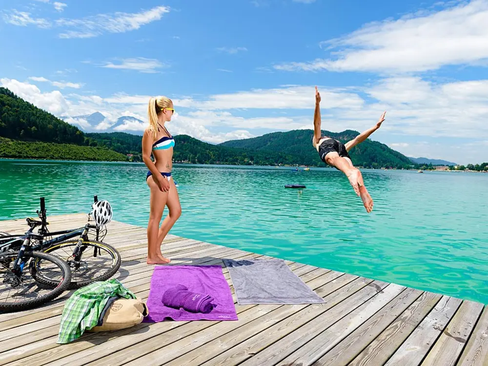 Badespaß am Klopeiner See