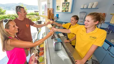 Eisgenuss am Klopeiner See