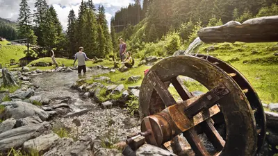 Wanderer in Saalbach Hinterglemm