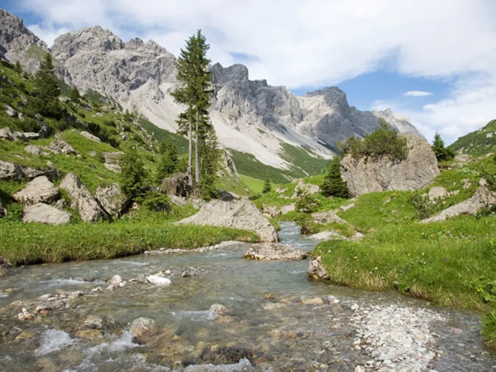 Landschaft im Großen Walsertal
