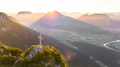 Sonnenaufang in Buchacker Hundsalm