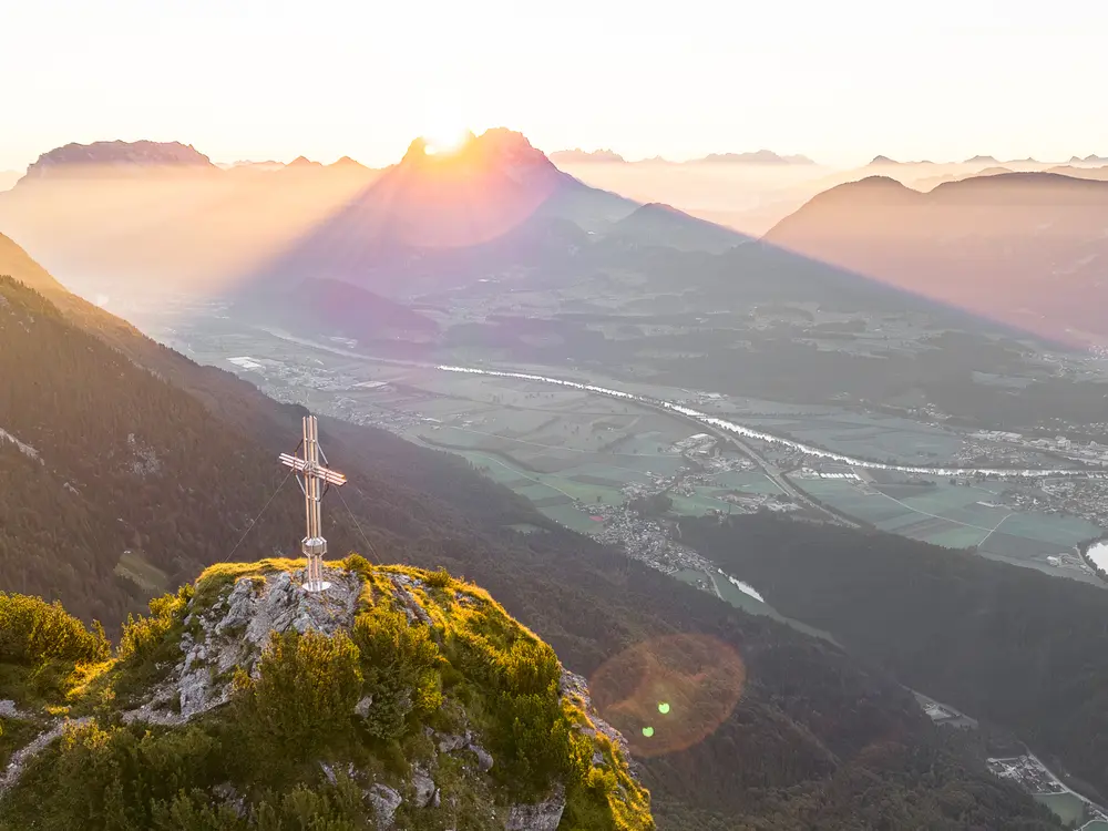Sonnenaufang in Buchacker Hundsalm