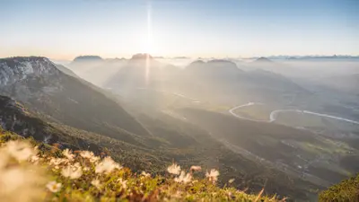 Sonnenaufang in Buchacker Hundsalm