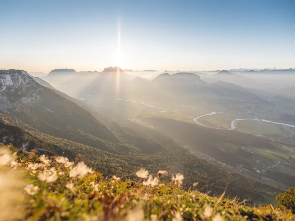 Sonnenaufang in Buchacker Hundsalm