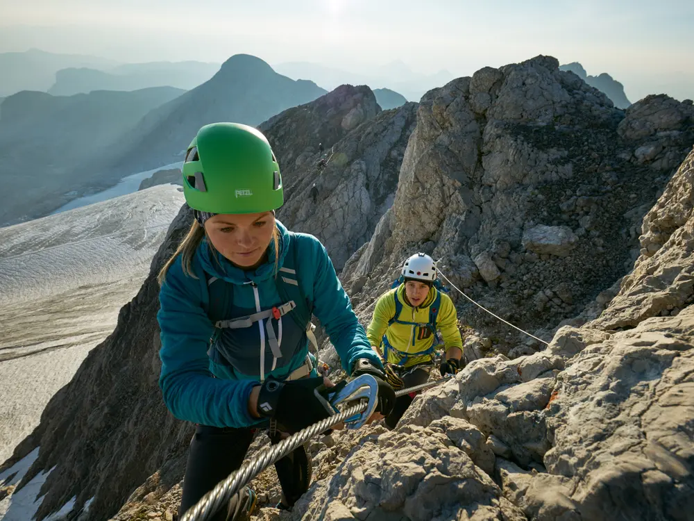 Der Dachstein ist ein berühmtes Klettergebiet