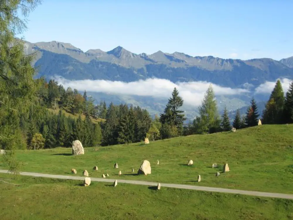 Anordnung der Steinkreise Tschengla im Brandnertal