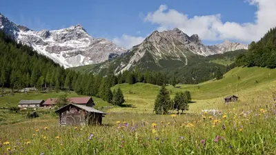 Ebene des Zalimtals im Brandnertal