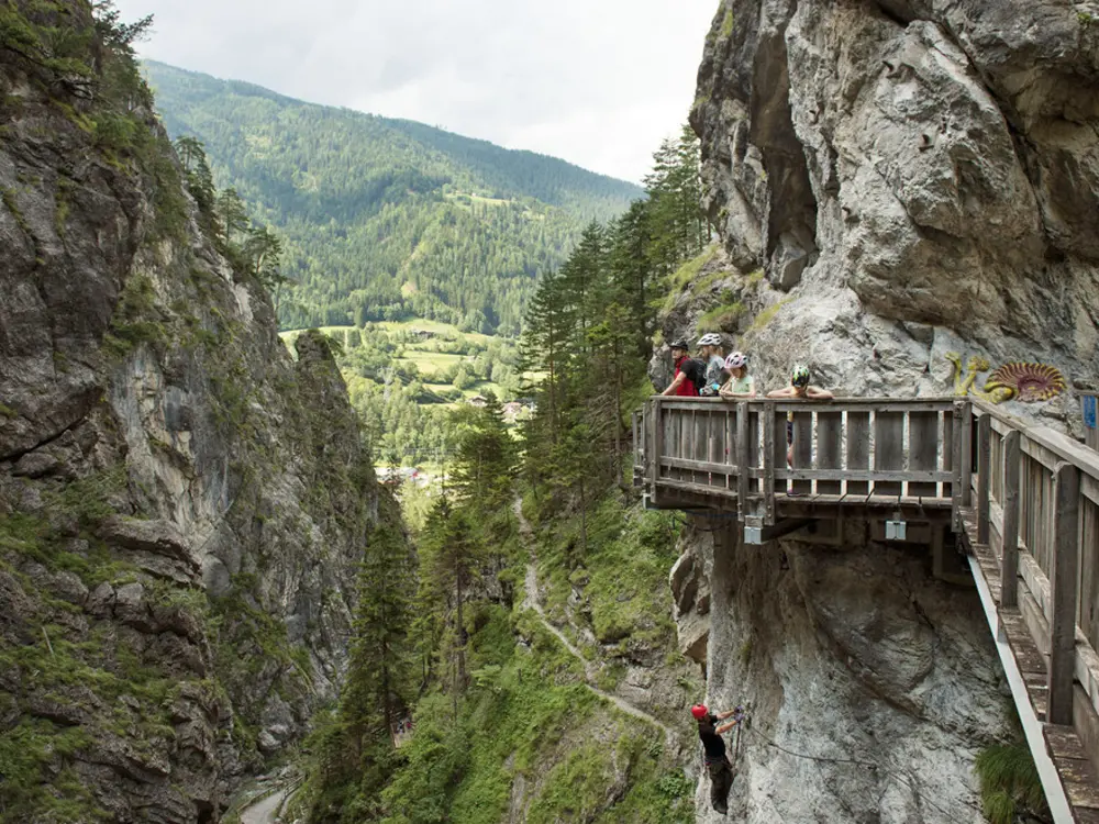 Pause während des Drauradwegs in Osttirol