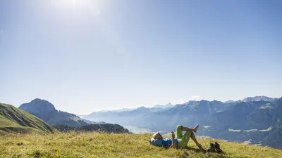 Pause auf dem Karnischen Höhenweg