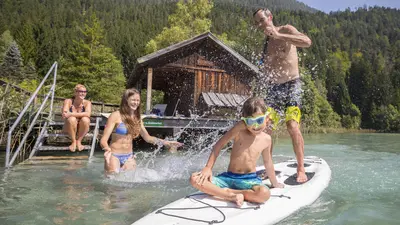 Familie am Weissensee