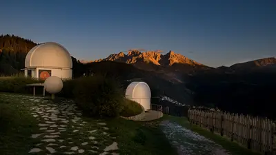 Sternwarte im Alpenglühen